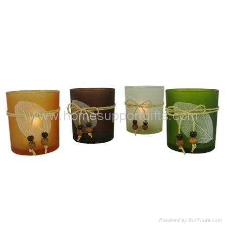 Glass tealight holder, candle cup 4
