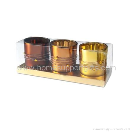 Glass tealight holder, candle cup 5