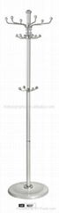 modern silvery  coat rack tree 