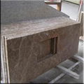 Light Emperador Marble Vanity Top