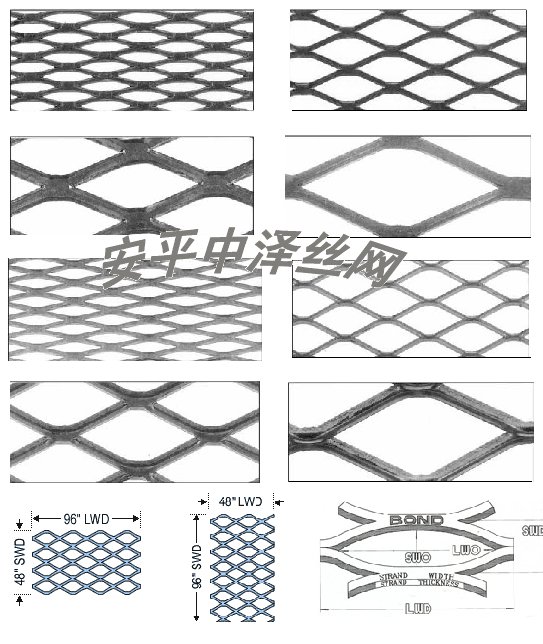 防眩目钢板网 金属扩张网 钢板网 建筑钢板网 3
