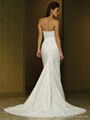 Nice Beaded A-line Lace Wedding Dress with Cap Sleeves 2