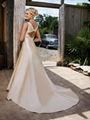 Simple but Elegant Spaghetti Strap A-line Wedding Dress 2