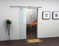 modern barn door hardware for glass door