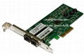 PCIe Gigabit dual sfp port nic card,Dual port fiber optical network card 1