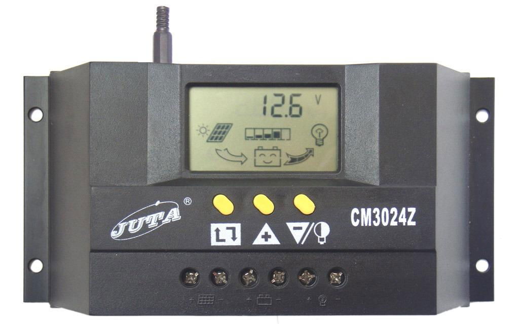 30A LCD显示太阳能家用路灯充电控制器