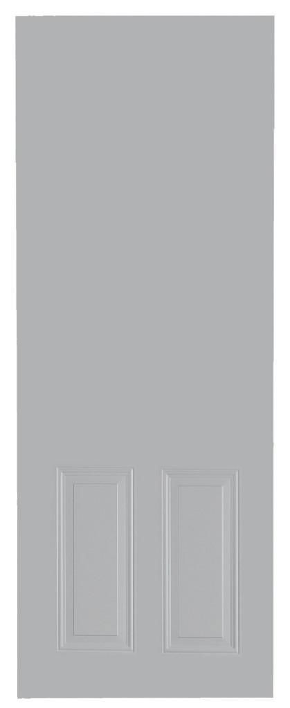 2 panel powder coated metal door,hollow steel door