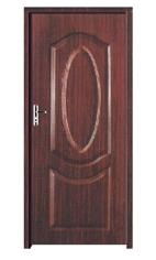 2 panel steel door with oval stamp/metal panel door