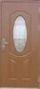 3 panel pvc coated steel door with glass-yellow oval 1