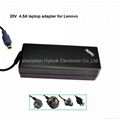 20v 4.5A laptop power adapter for lenove