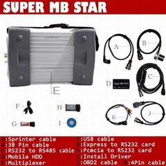 Super Mb star BENZ STAR C3 updated by internet Fit all computer