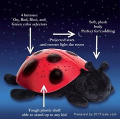 Twilight Ladybug Night Light Star