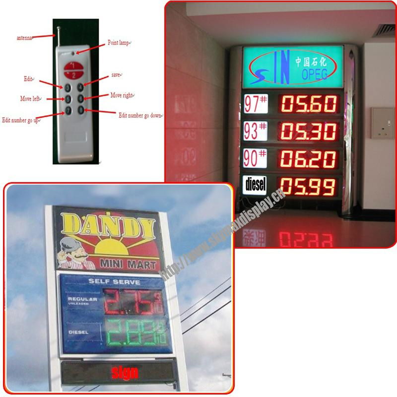 P16 LED gas Price sign 5