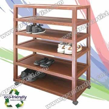  Eco-friendly recycled paper furniture- Shoe rack