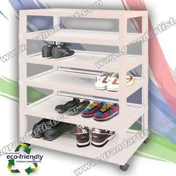  Eco-friendly recycled paper furniture- Shoe rack 4