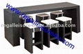 sell RLF-X73 7pcs patio rattan bar furniture sets