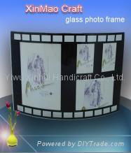 bending glass photo frame in film design