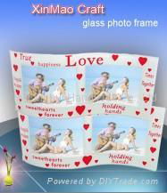 acrylic glass photo frame for love series