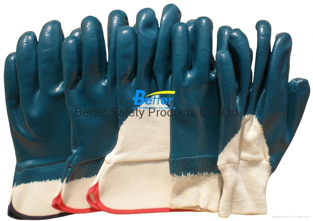 High Quality Jersey Lining With Nitrile Dipped Work Gloves