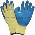 High Quality 10 Guage T/C Yarn Knitted Shell With Latex Coated Work Gloves 4