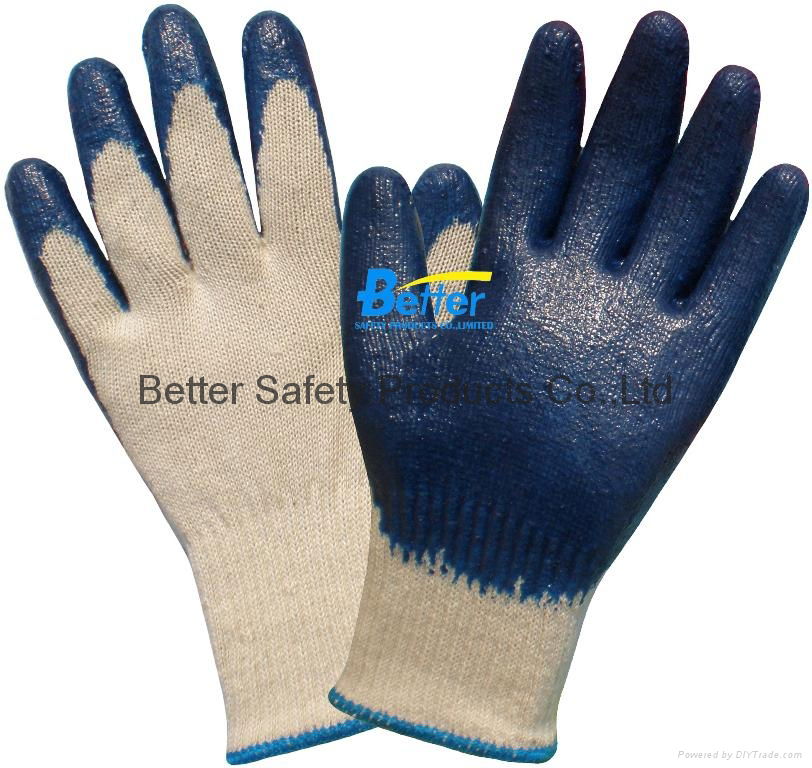 High Quality 10 Guage T/C Yarn Knitted Shell With Latex Coated Work Gloves 5