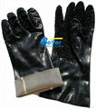 Black Sandy Finished PVC Dipped Work Gloves 2