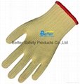 Aramid Fiber Seamless Knitted Anti Cut Work Gloves 2