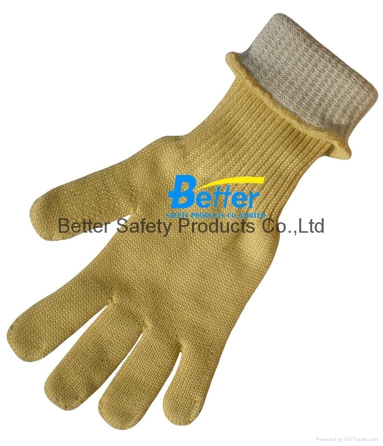 500 Centigrade 100% Aramid Fiber Resistant Work Gloves-BGKH004  3