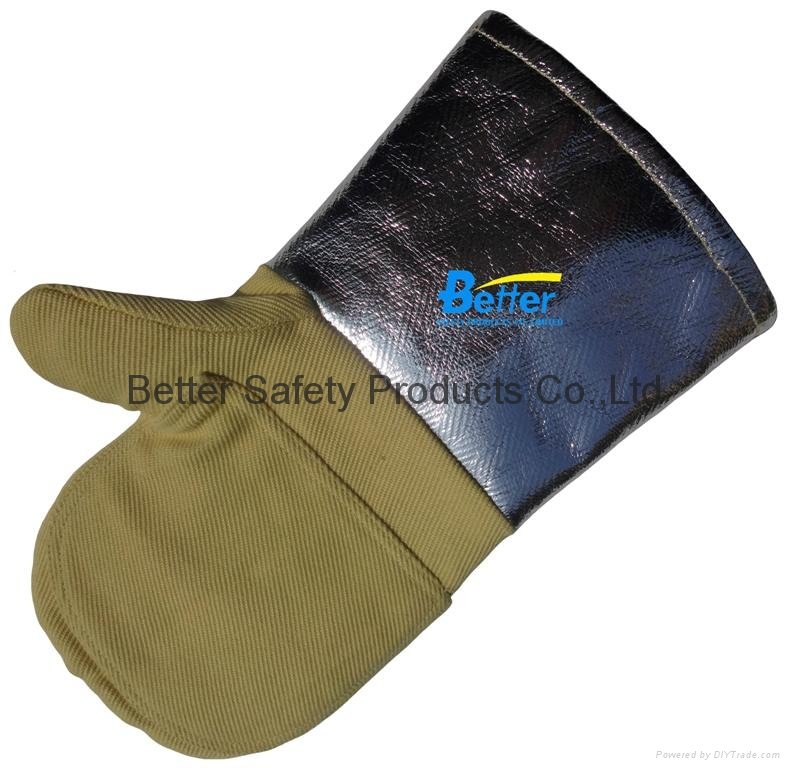 500 Centigrade 100% Aramid Fiber Resistant Work Gloves-BGKH004  4