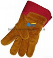 Cow Split Leather Driver Stryle Excellent Comflex Winter/Warmer Work Gloves 3