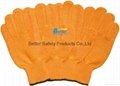 High Quality Nylon Or T/C Yarn Knitted Shell With PVC One-side Dotted Work Glove 5