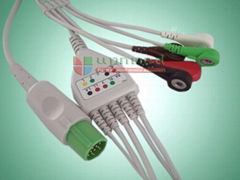Spacelabs ECG cable with leadwires