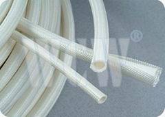 Silicone Rubber Glassfiber insulating Sleeving(inside rubber and outside fiber)