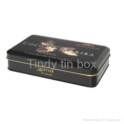 Chocolate tin box