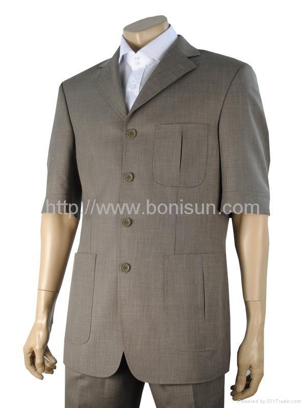 Formal suit, man suit, men short sleeve suit