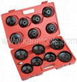 14pcs Cup Type Oil Filter Wrench Set