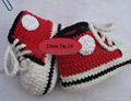 Handmade Crochet Baby Shoes Flower footwear 100% cotton(Item No.14)