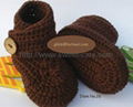 Handmade Hand Knit Crochet Baby Shoes