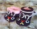 Handknitted infant walking nature cotton baby shoes (Item No.4) 2