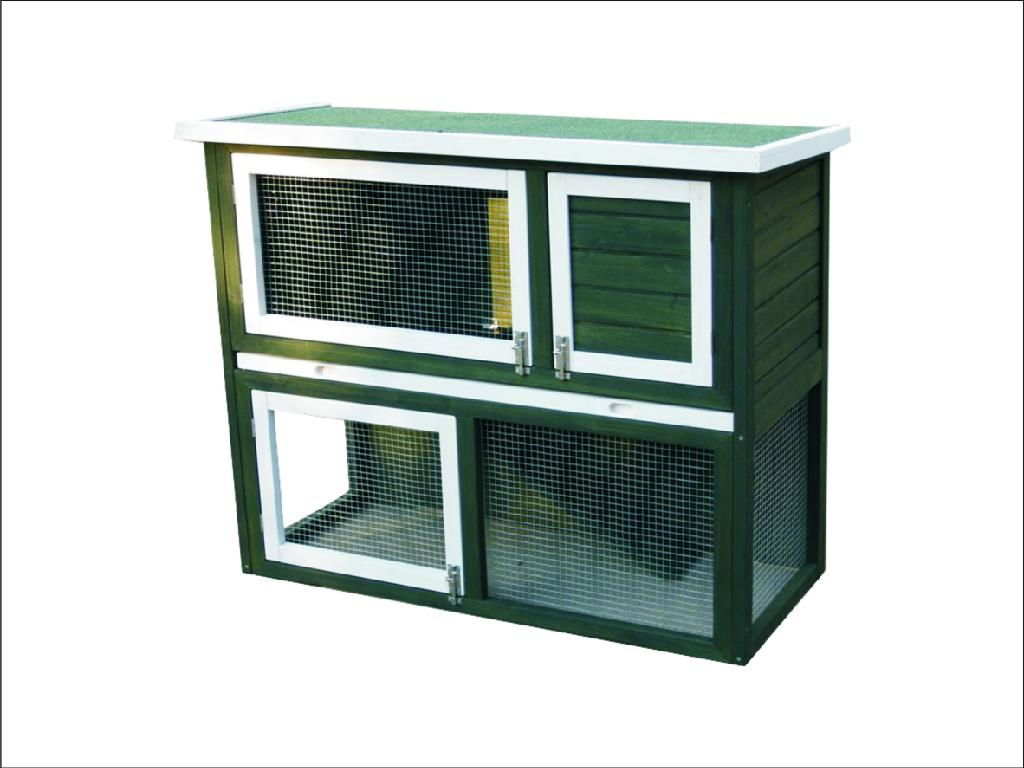 rabbit hutch / wooden rabbite cage DFR-039. Dimension:115*50*92cm