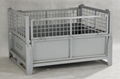 Mesh stillage,foldable metal container 2