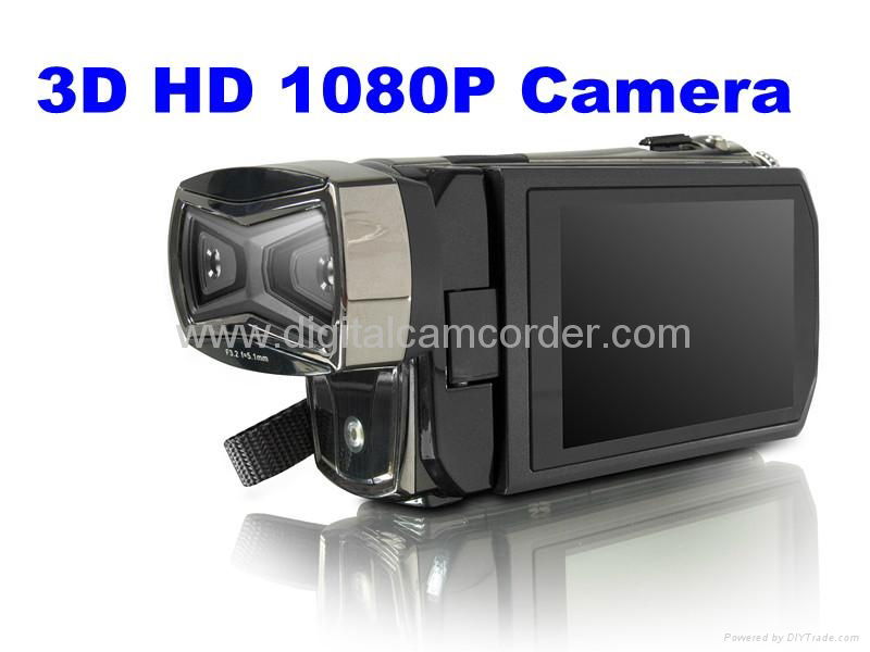 Full HD 16MP Dual CMOS Sensors 3D Camcorder and video camera 3