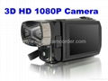 Full HD 16MP Dual CMOS Sensors 3D Camcorder and video camera 3