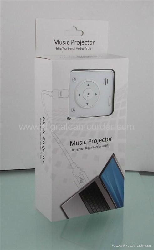 HOT Mini Music Pocket Projector+Free 2G SD Card 3