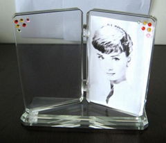 crystal photo frame