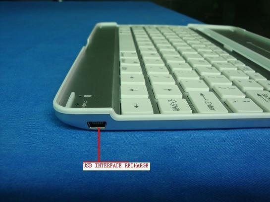 Aluminum Keyboard for iPad 2 keyboard case with high grade bluetooth 3