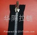 NO.5 metal sliver-plated zipper