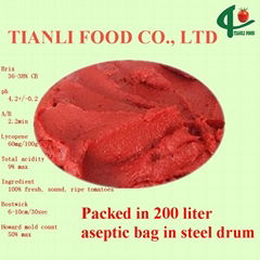  220L tomato paste in drum