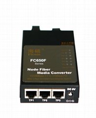 100M media converter-2 fiber ports