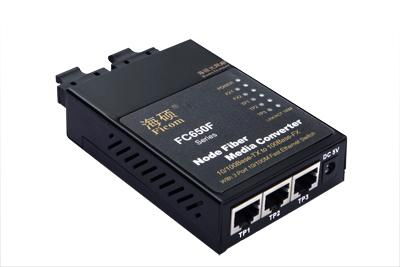 100M media converter-2 fiber ports 3